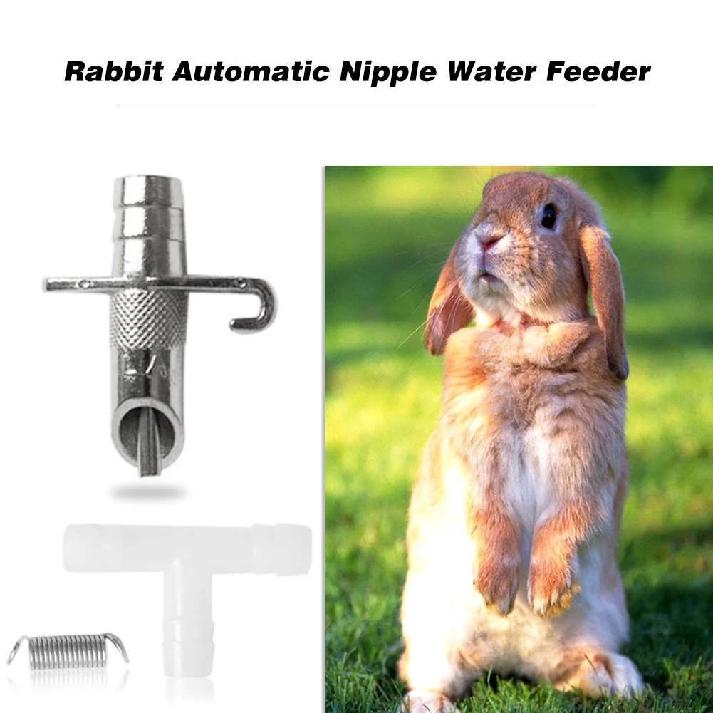5 10pcs Rabbit Automatic Nipples Bunny Rodent Feeder Drinking Fountain Water For Household Animal Rabbit Supplies Feeding Watering Supplies Aliexpress