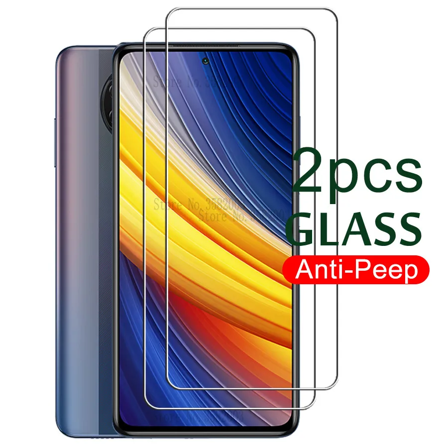 

2Pcs tempered glass for poco x3 pro nfc little pocophone x3 pro poco x 3pro pocophonex3 pocox3 pro 6.67'' screen protector film