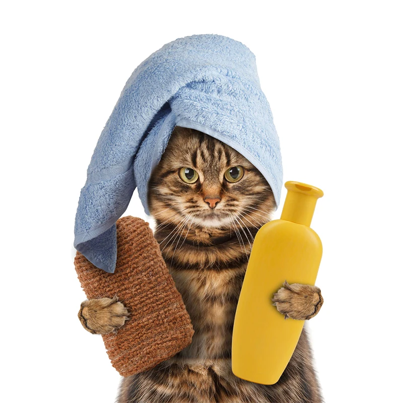 

17*25cm 3D Cartoon Car Sticker Cute Cat Shampoo Funny Car-styling Decals Vinyl For Car Body Door Bumper Motorcycle Stickers