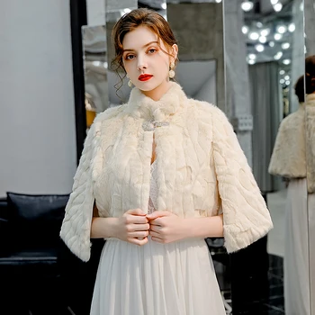 

Wedding Jackets Wrap 2020 New Luxury Wedding Cape Universal Shawl Wedding Bolero Women Cold Protection