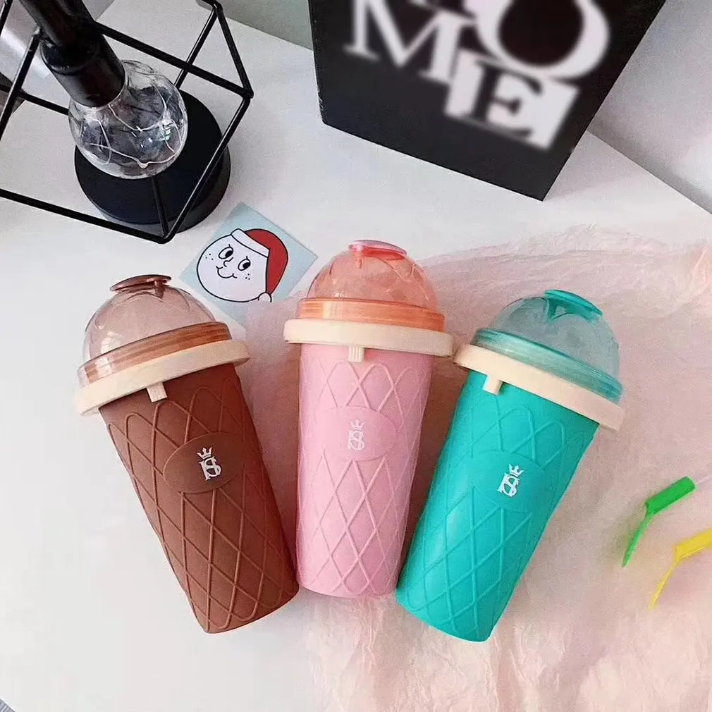 Macarons емкость для смузи летняя домашняя Щепка в чашка для льда быстрая охлаждающая чашка Щепка измельченная чашка для льда материал PP