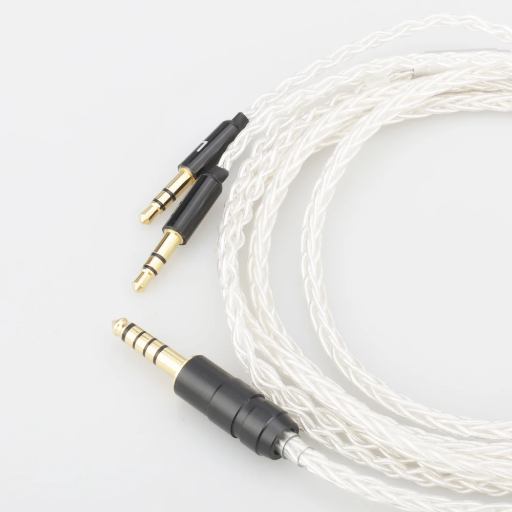 Audiocrast HIFI 8 Cores 7N OCC Silver Plated OCC Balanced Headphone upgrade cord cable For Hifiman SUNDARA he400i he400s HE560