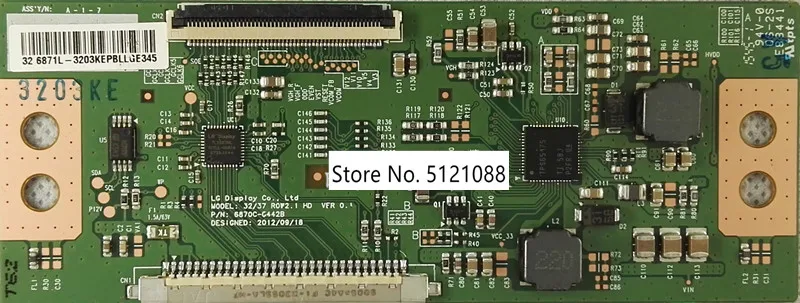Тест хорошего качества Логическая плата для LG 32/37 ROW2.1 6870C-0442B доска LED32EC330J3D