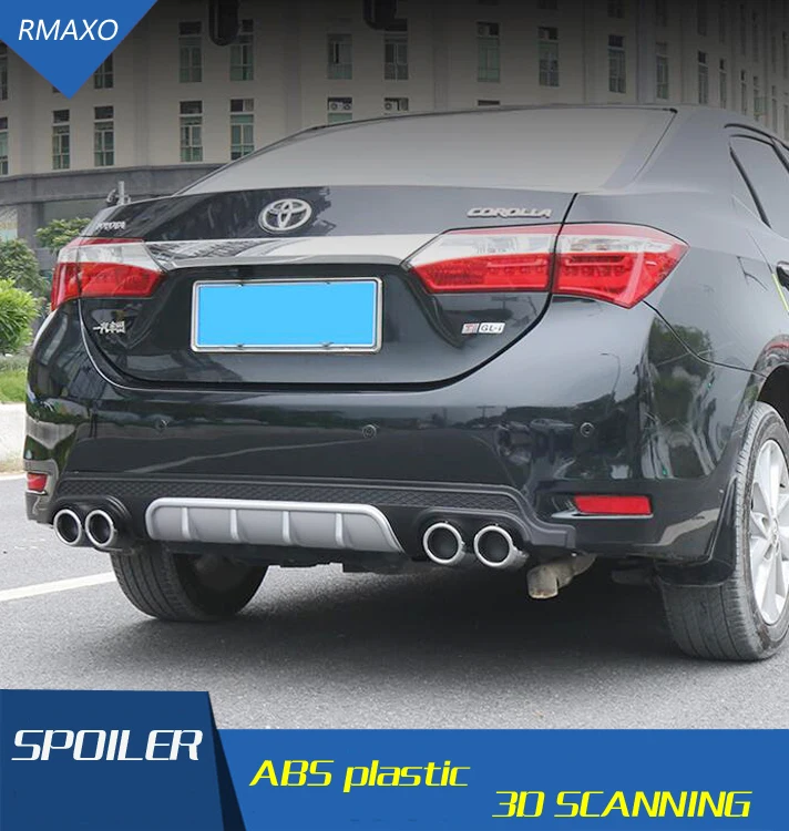 Спойлер 2014-2016 для Toyota Corolla задний спойлер из АБС-пластика диффузор на передний