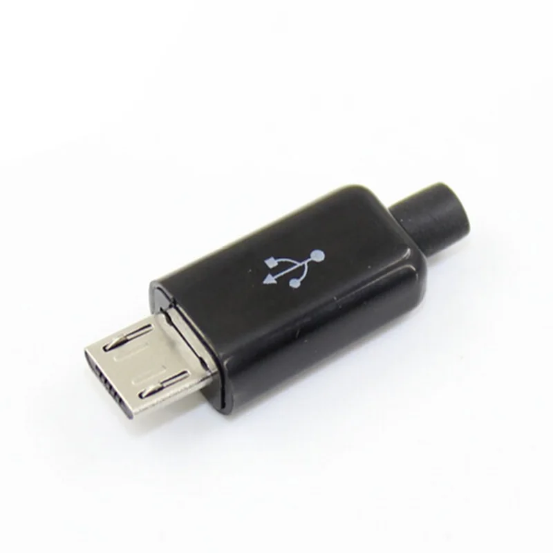 DIY Micro USB штекер припоя монтажа заменить соединительный кабель с разъемом кабеля 5 шт./компл