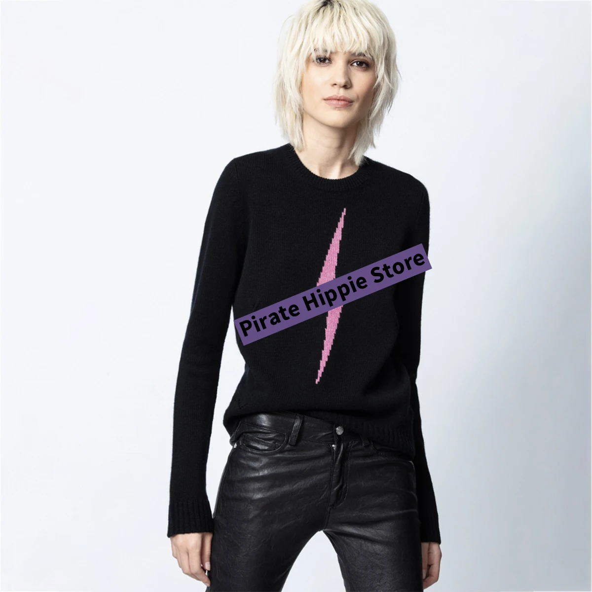 

Geometric Graphic Cashmere Sweater Women Autumn Winter Long Sleeve Round Neck Simple Pullover Casual Vitnage Sweaters Tops 2020