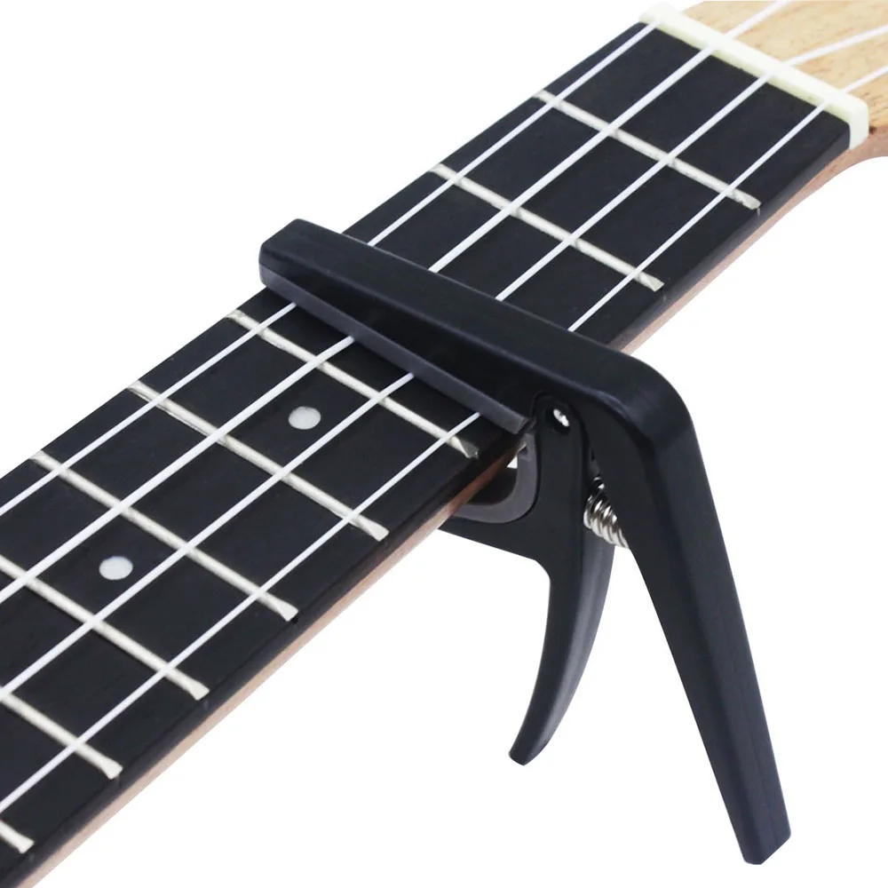 AKDSteel Guitar Capo Guitar Accessories Capo Electric Acoustic Guitar Hand Grasping Ukulele Tuning Clip Musical Instrument Accessories for Various Types Lightweight String Instrument black 