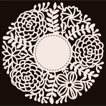 

Naifumodo Flower Bloom Frame Metal Cutting Dies New Stitched Stencil for Card Making Scrapbooking Dies Embossing Paper Stencil