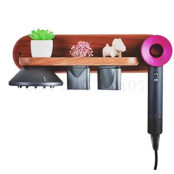 

Applicable To Dyson Blower Bracket Wall Hanging, Drilling Free Blower Rack, Dyon Solid Wood Receiving Rack