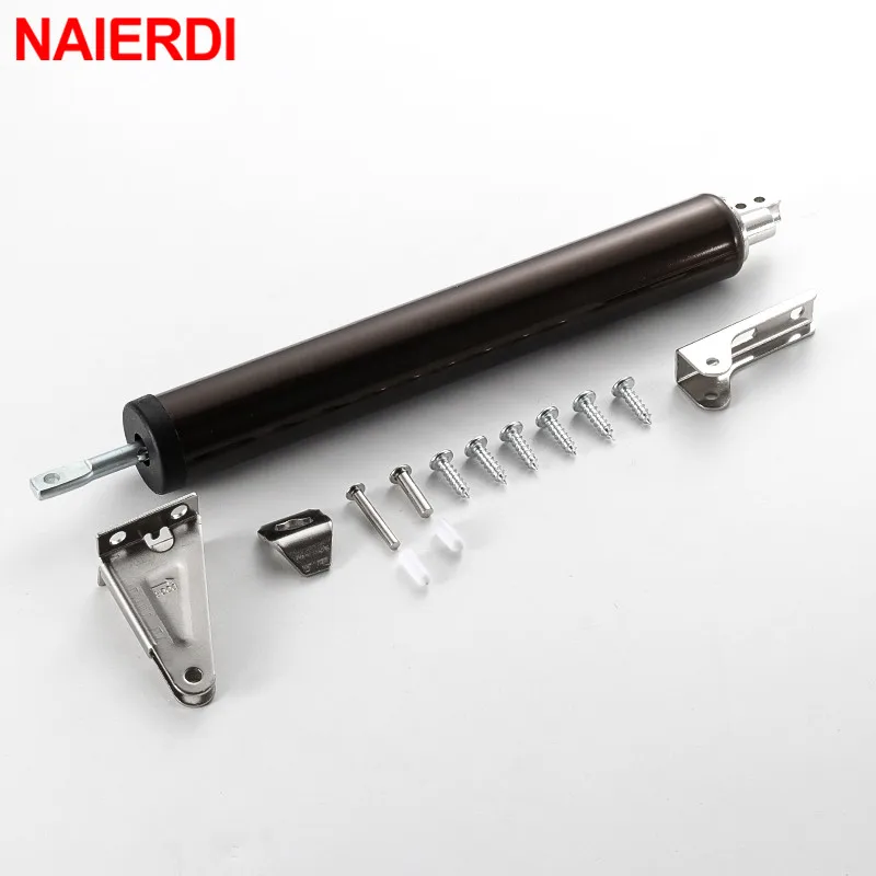Door Closer Gas Spring Automatic Soft Closing Device Adjustable Buffer Force Furniture Hardware