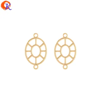 

Cordial Design 100Pcs 15*24MM Jewelry Accessories/Earring Connectors/DIY Making/Oval Shape/Hand Made/Jewelry Findings Component