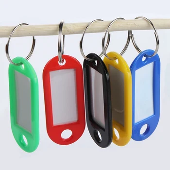 

Key Card 50Pcs/box Multicolor Plastic PP Key Card Token Luggage Tag Hotel Hotel Number Classification Card Keychain
