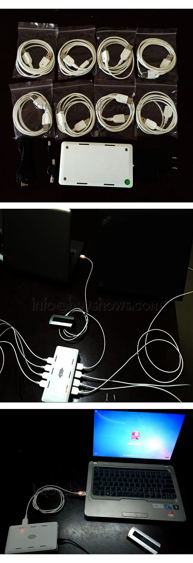 8 портов, двойной USB кабель, система охранной сигнализации для ноутбука, ПК, Macbook, противоугонная коробка, ноутбук, безопасный дисплей для розничного магазина