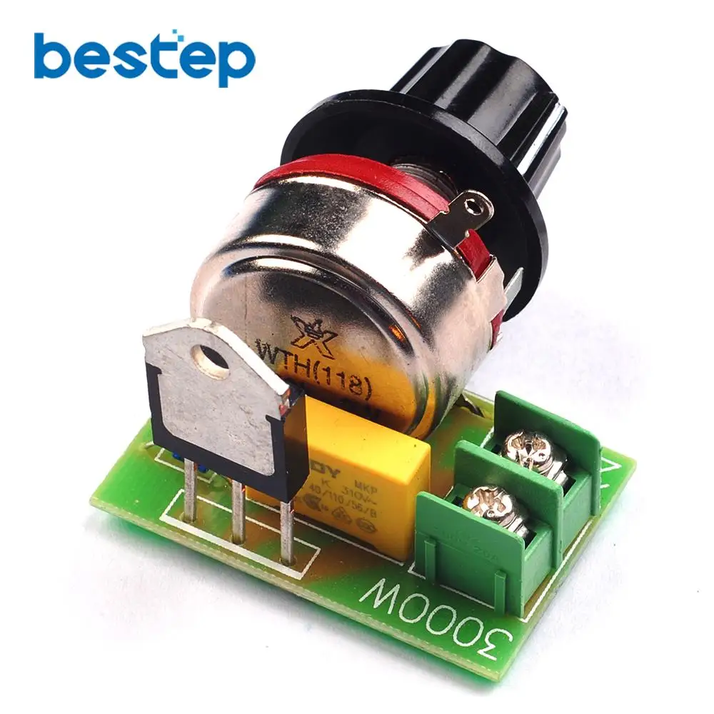 AC 220V 3000W SCR регулятор напряжения Диммеры Регулятор скорости термостат|voltage