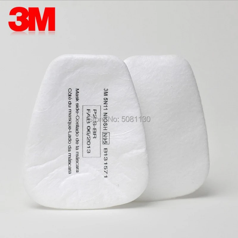 

10pcs 3M 5N11 filter cotton respirator spray paint dust-proof anti-particles can be replaced for 6200/7502/6800 series gas mask