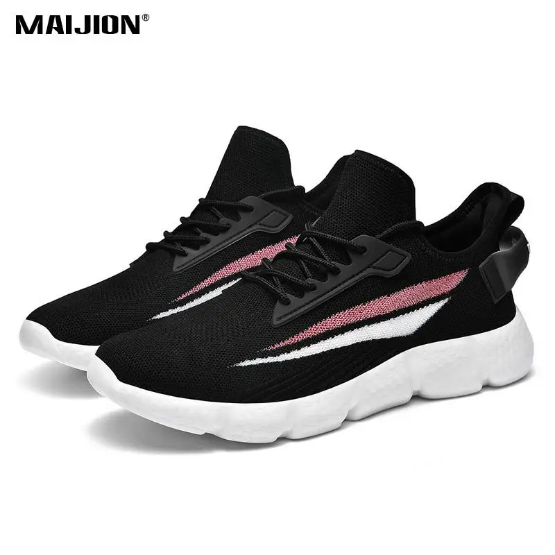 

Fashion Mans Light Breathable Sneakers Lace-Up Non Slip Damping Jogging Sport Shoes