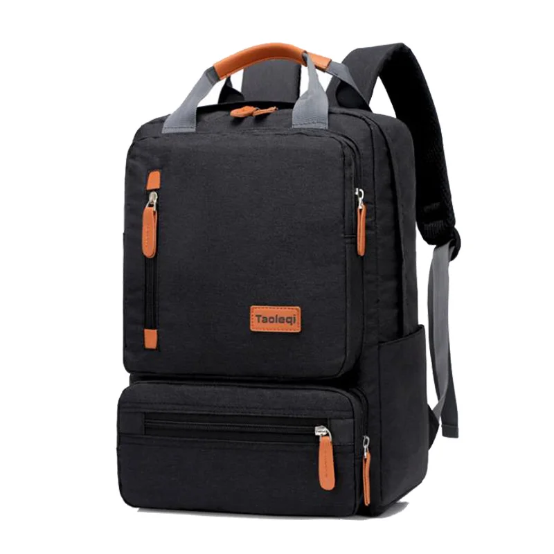 Повседневный деловой мужской компьютерный рюкзак, светильник, 15,6 дюймов, сумка для ноутбука,, Женский Противоугонный рюкзак для путешествий, серый - Цвет: Черный