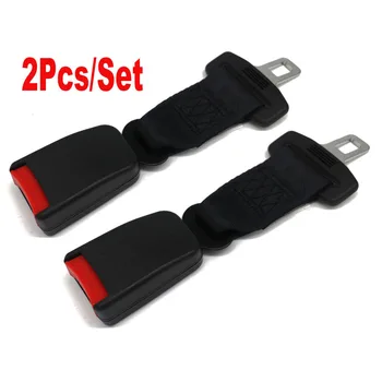

2PC 9'' Car Seat Seatbelt Adjustable Safety Belt Extender Extension 7/8" Buckle