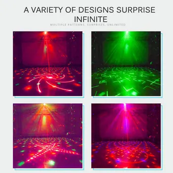 

90 Patterns Projection Laser Magic Ball Laser Projector Effect Light Music Christmas Party Remote controller Projection Laser