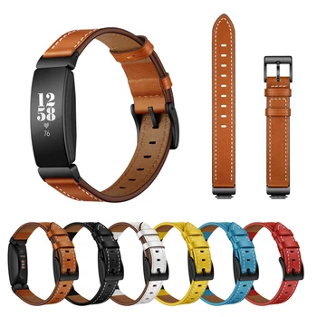 

Genuine Leather Bracelet For Fitbit Inspire 18MM Quick Release Watchband For Fitbit Inspire Band Replacement Strap Accosseries