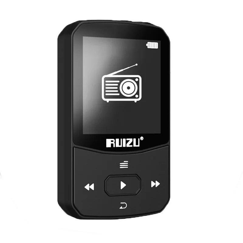 2021 RUIZU X52 Sport Bluetooth MP3 Player Mini Clip Music Player Support TF Card with FM Radio,Recording,E-Book,Video,Pedometer 