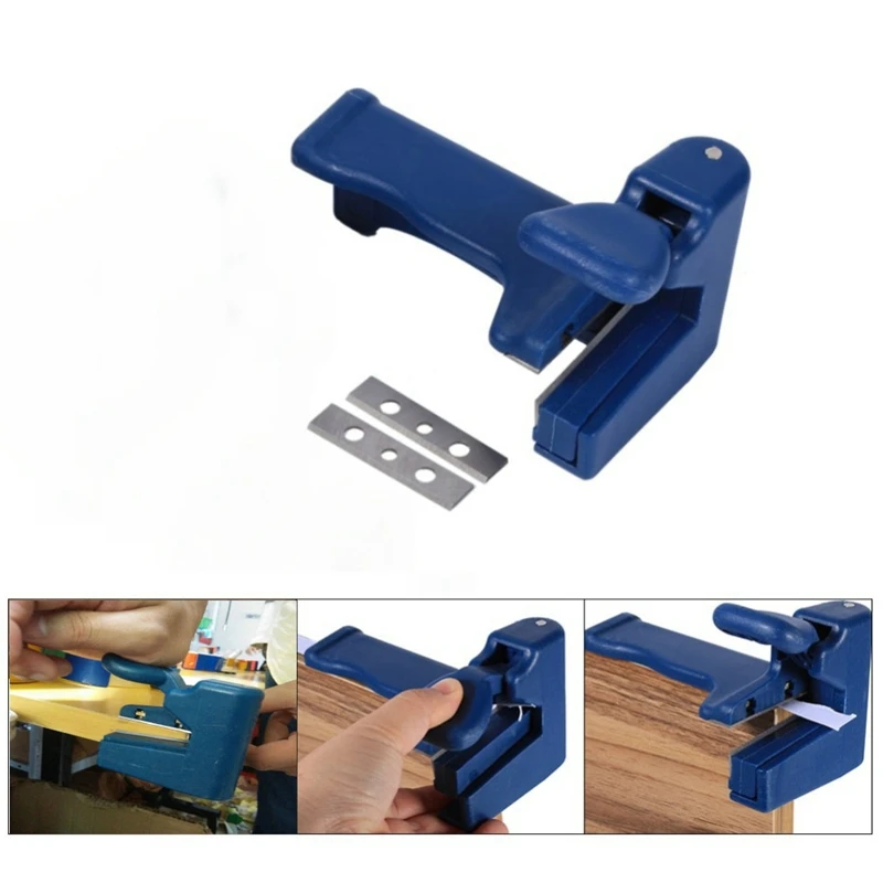 HLZS-2Pcs, ручной триммер по дереву, Кромкооблицовочный инструмент, головка и хвостовой триммер для деревообработки