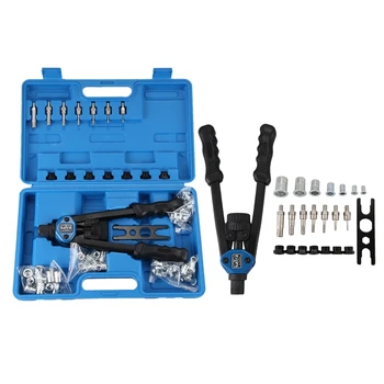 

110Pcs Rivet Nut Tool Rivet Nut Setter Kit Threaded Tool with Rivnut Nutsert Riveting Kit for Household Repair Tools