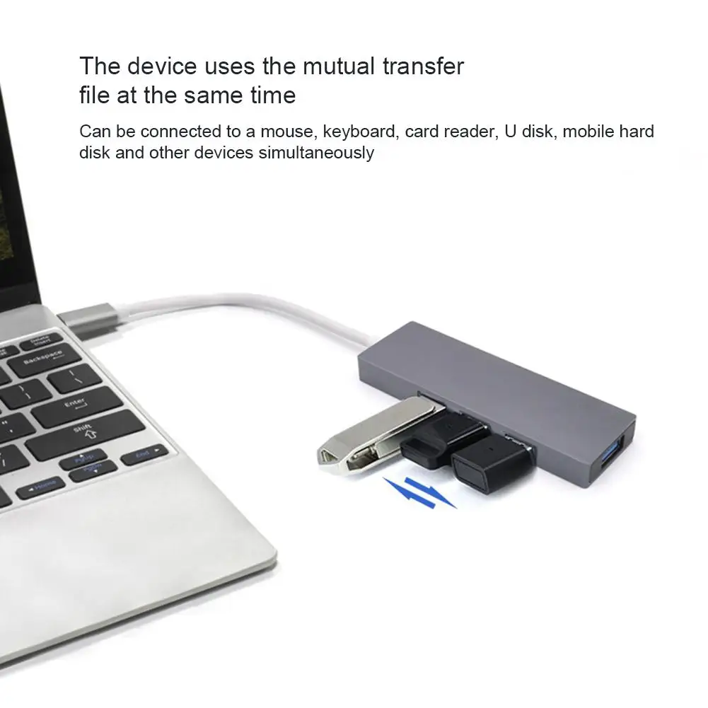 Type-c Hub Type-C Docking Station Splitter 1 Drag 4 4-port USB 3.0 Splitter Usb Hub 4 Interface Usb3.0 Hub