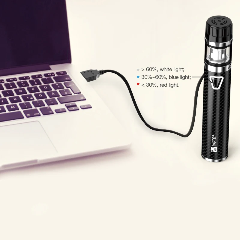  1Electronic Cigarette Vaporizer Vaptio Solo F2 vape kit output power 50W & 2.0ml Atomizer & 2200mAh
