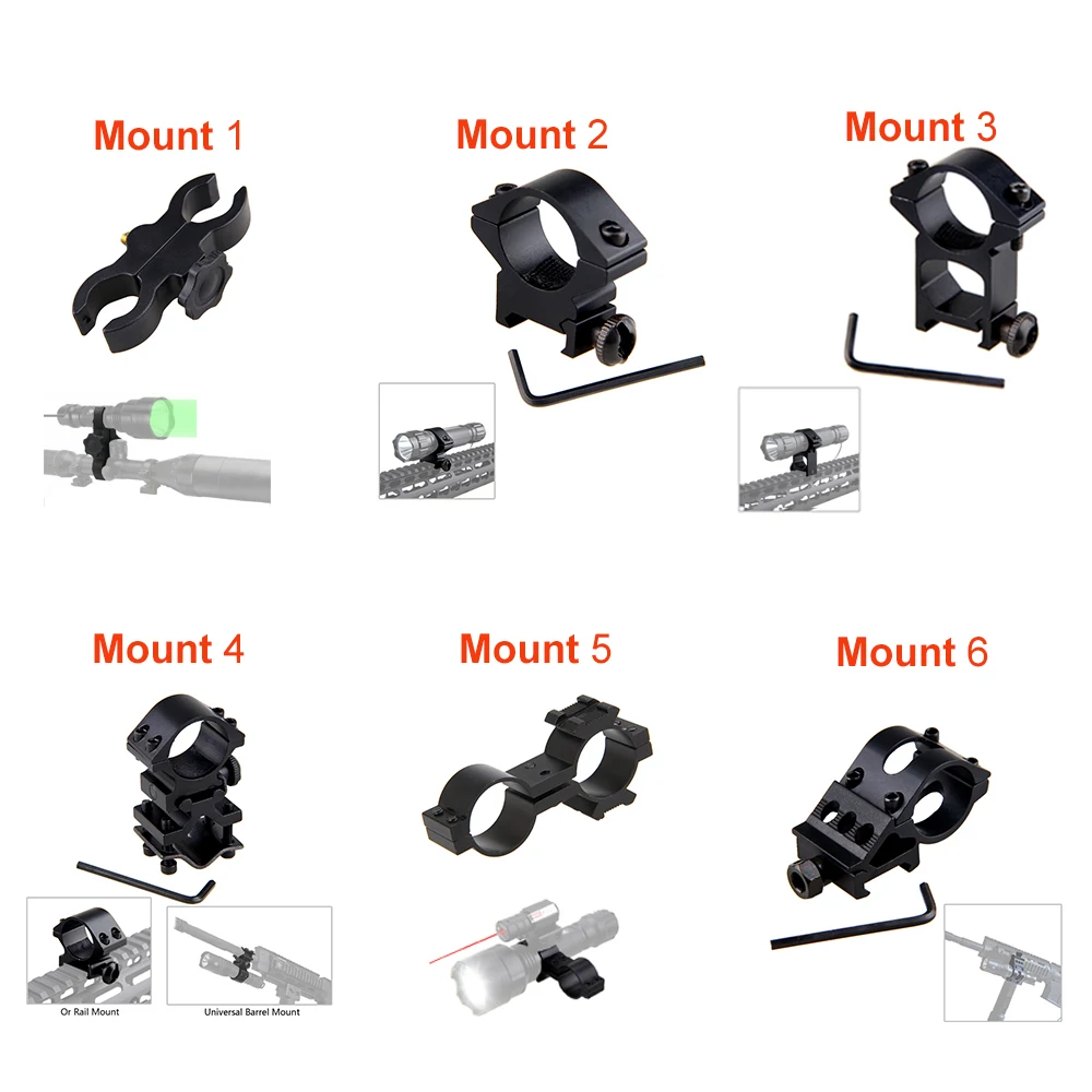 

Barrel Mount Ring Rifle Scope Mounting Tools Mount Hunting Gun Mount For IR Light Night Vision Flashlight Torch