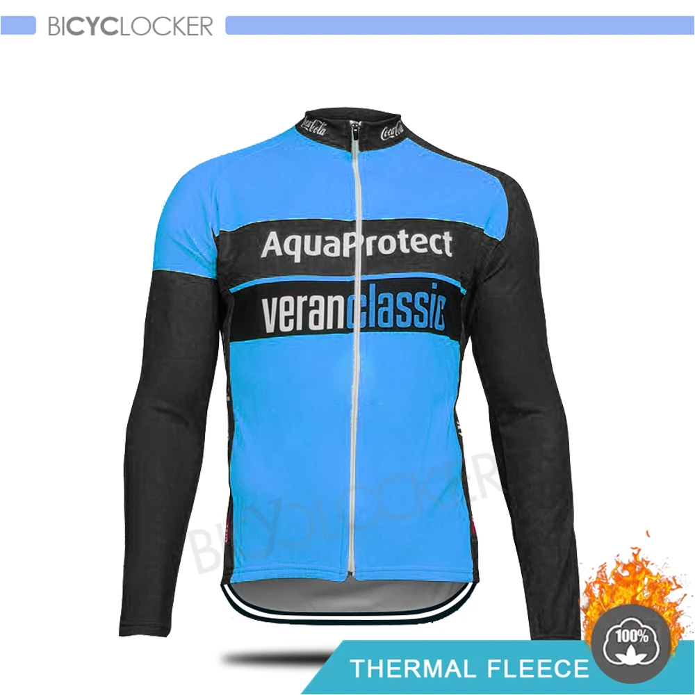 Cycling Jerseys Профессиональная команда Велосипедная форма зимние Для мужчин для верховой езды Джерси Термальность флис цикл одежда с длинным рукавом с коротким рукавом на открытом воздухе куртка MTB несколько вариантов - Цвет: Cycling Jerseys