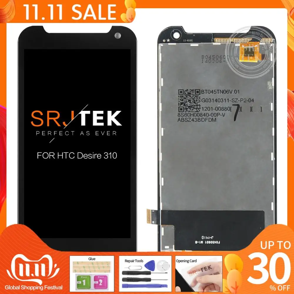 Tested 4.5'' Display For Htc Desire 310 Lcd Display Touch Screen