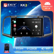 EKIY-reproductor de vídeo Multimedia para coche Toyota Venza, autorradio estéreo con GPS, Android 10,0, QLED, DSP, Navi, para Toyota Venza 2008 - 2016