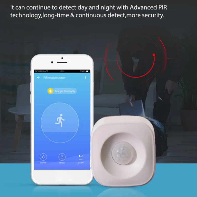 Wifi инфракрасная смарт-камера датчик движения день и ночь тела аксессуары для датчиков умный детектор беспроводной движения PIR высокого качества