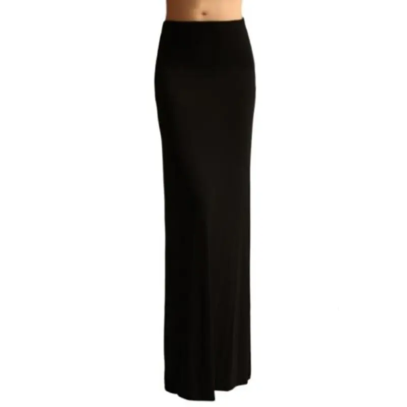 

Ladies Women High Waist Flare Fishtail Maxi Long Skirt Solid Color Pleated Package Hip Evening Beach Party A-Line Pencil Dress