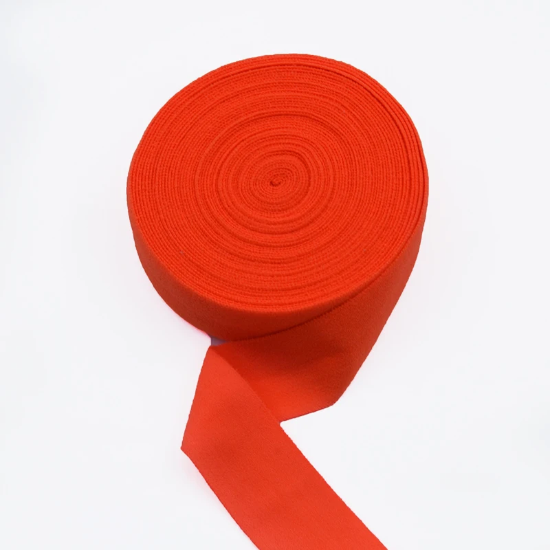 Orange 12 28 цветов, 5 ярдов, 20 мм, эластичная лента, многослойная, спандекс, лента для шитья, кружевная отделка, пояс, нижнее белье, штаны, бюстгальтер, аксессуары для одежды - Цвет: Orange 12
