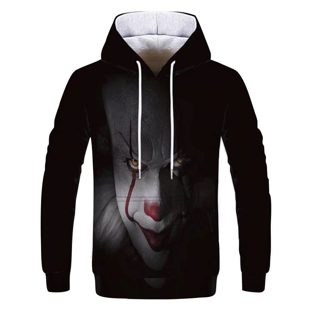 Horror Movie IT Clown 3D Printed Hoodie Sweatshirts IT Chapter Two Film Pullover Men Women Casual Streetwear Funny Hoodies - Цвет: W1078