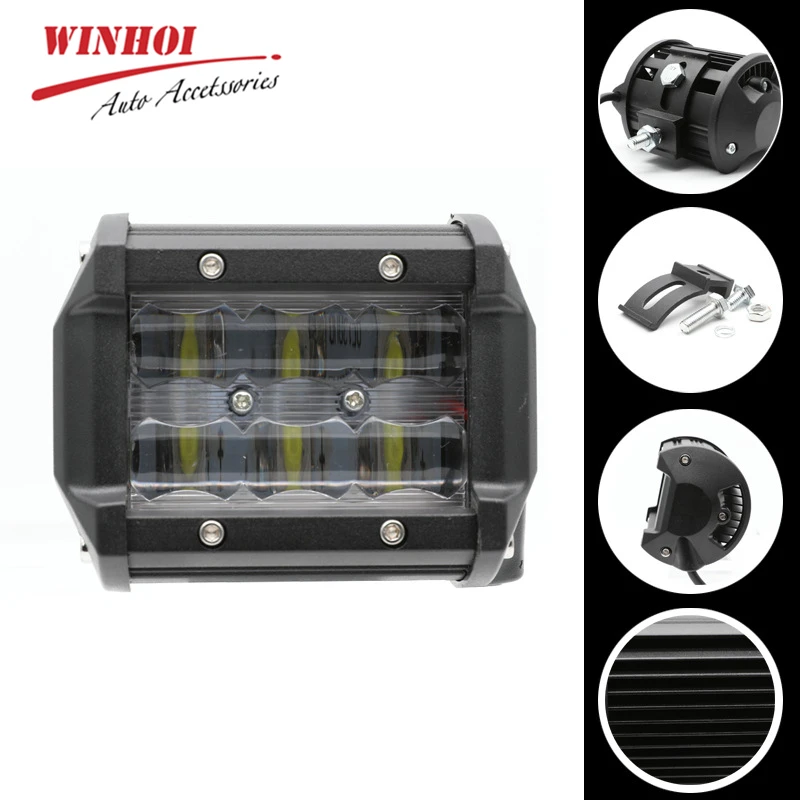 

Tractor Spot Flood Led Work Light Combo 12V 18W Waterproof Truck SUV ATV Offroad Driving Light Car Motorcycle Work Light 6000K