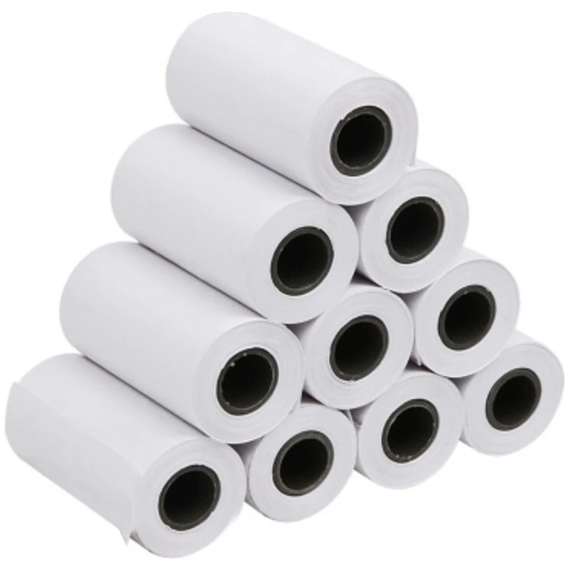 

21 Pcs Self-Adhesive Thermal Paper Tape Adhesive Photo Paper 57X30 with Core Label Paper