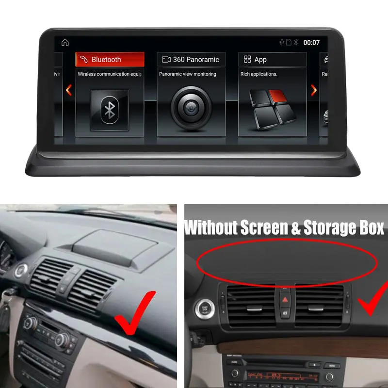 HFCYJIA Android 9,0 система автомобиля gps Navi приемник для BMW E87 E81 E82 E88 2005-2012 BT SWC wifi Google 2+ 32G ram AUX ips Touch - Цвет: CAR NO SCREEN