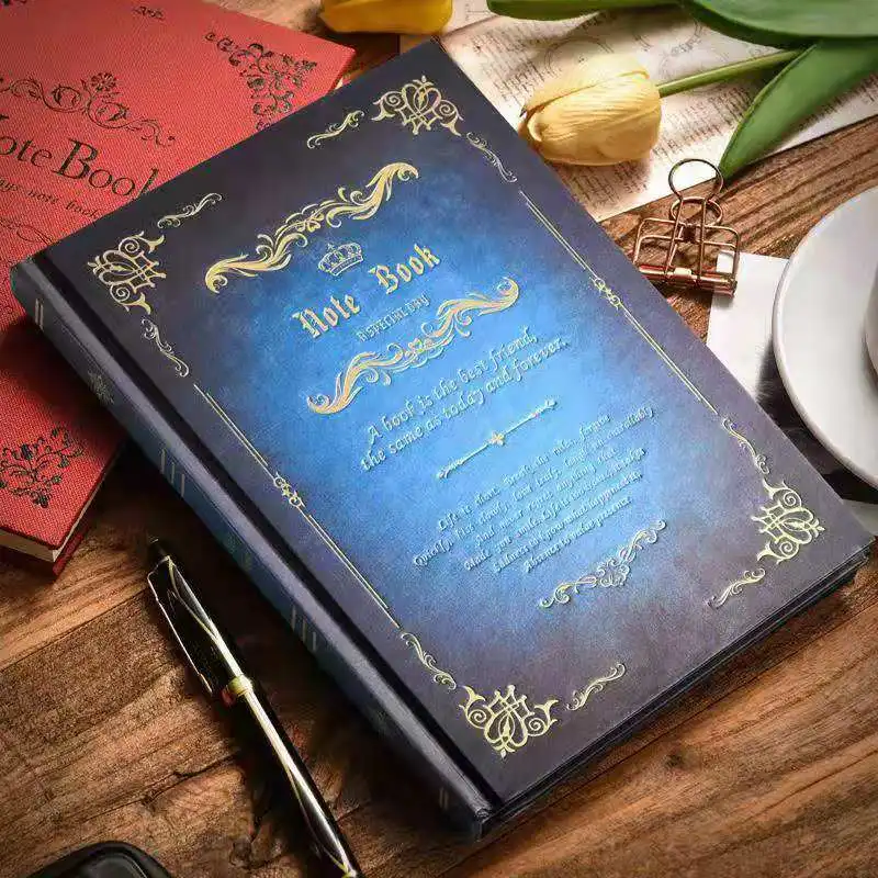 Creative Vintage A5 hardcover notebook Royal family  notepad fashion retro diary Student Stationery Gifts School Office Supplies
