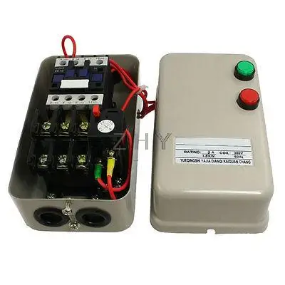 

2.2-3.5A 2 HP Three Phase Motor Magnetic Starter Contactor 380V AC Coil 3 Pole