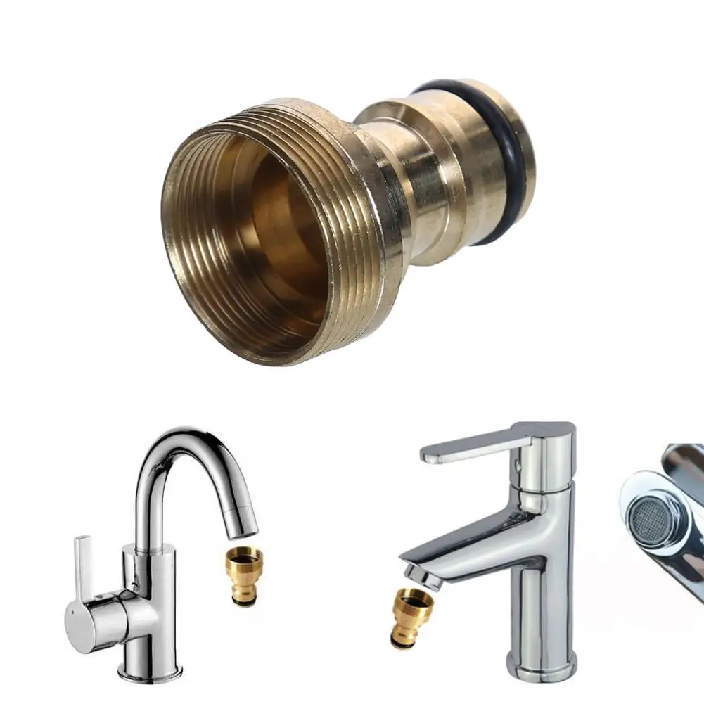Kitchen Faucet Tap Adaptor Joiner Fin Thread Garden Hose Connector Pipe N4Y6 