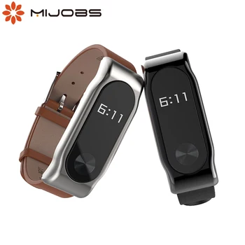 

For Xiaomi Mi Band 2 Strap Genuine Leather Bracelet for Mi Band 2 Smart Wristbands Aceessories Wrist Strap for Xiaomi Band 2