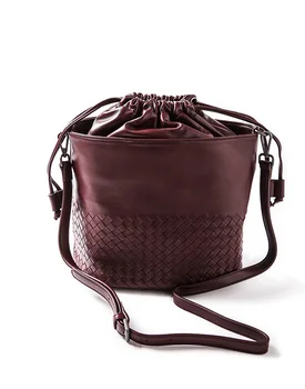 

YILUNXI Elegant luxury shoulder bag Exquisite messenger bag Temperament cross-body bag Woven lambskin female shoulder bag Drawst