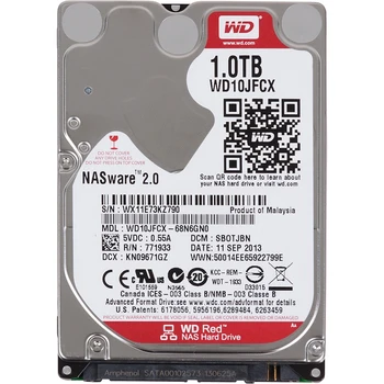 

Hard drive WD Original SATA-III 1 TB WD10JFCX Red (RPM) 16 MB 2.5"