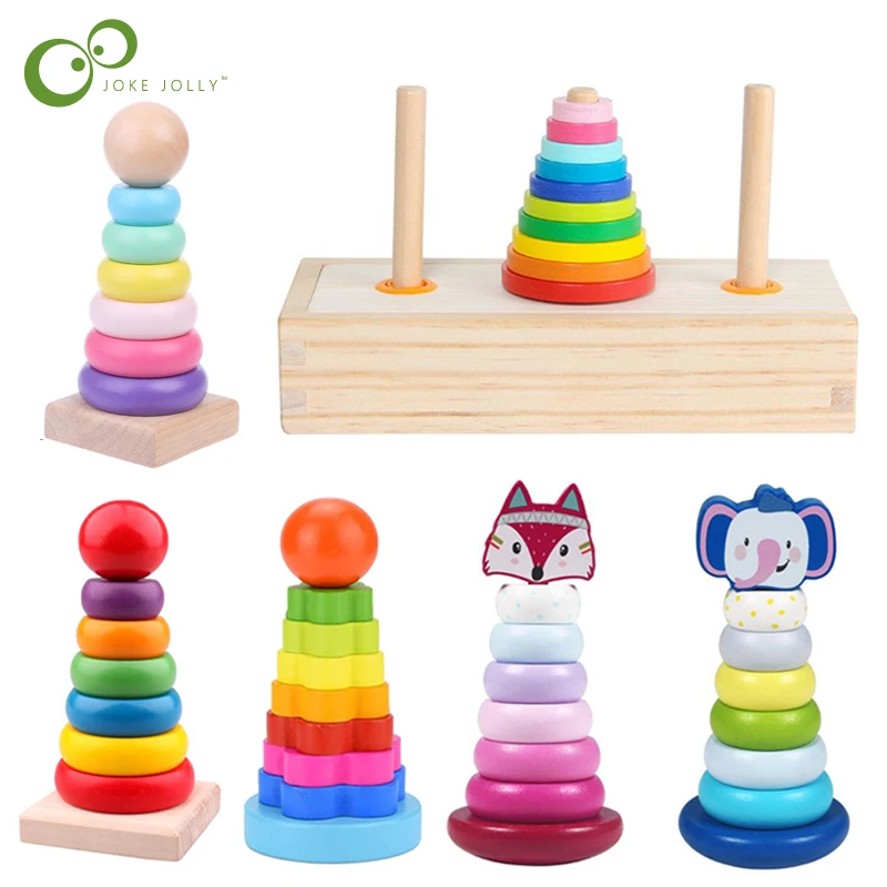 rainbow stacking puzzle
