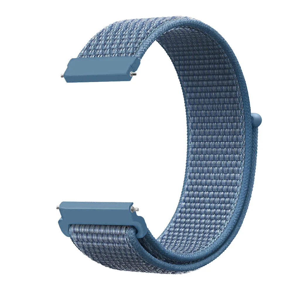 20 мм нейлоновый ремешок для часов Amazfit Bip, сменный ремешок для Xiaomi Huami Amazfit Bip, Молодежный браслет, тканый нейлоновый ремешок - Цвет ремешка: Cap code blue
