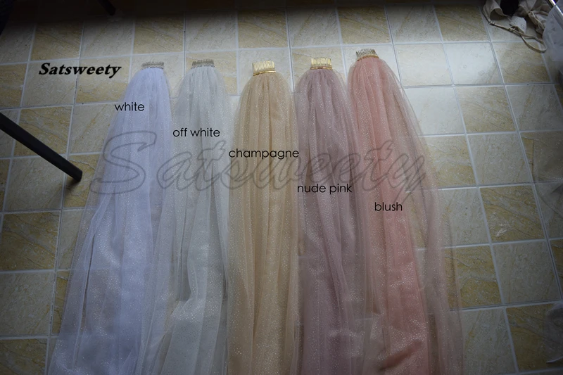 Sparkly Bling Bling Bridal Wedding Veils Bridal Veils Long Cathedral Length Sequined Beads Bride Veil With Free Comb