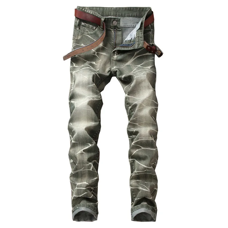 style 2 green NIBESSER, Стрейчевые джинсовые штаны, одноцветные облегающие джинсы, Мужские повседневные байкерские мужские джинсы деним, уличные хип-хоп винтажные брюки, обтягивающие брюки - Цвет: style 2 green
